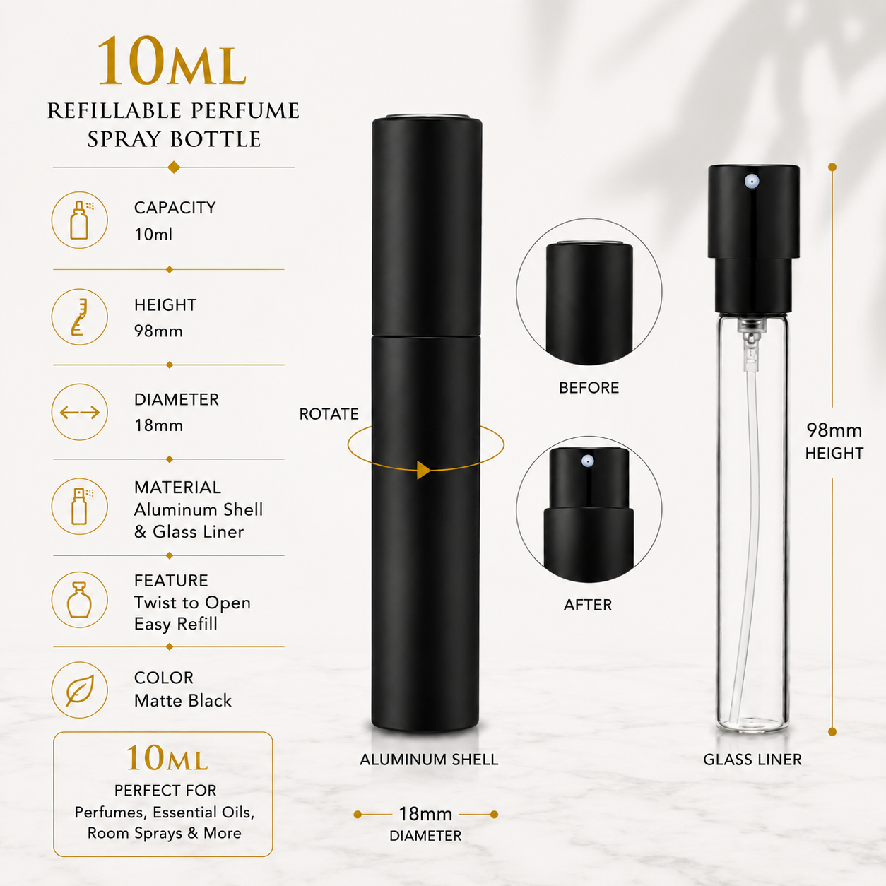 TWIST BOTTLES-10PCS