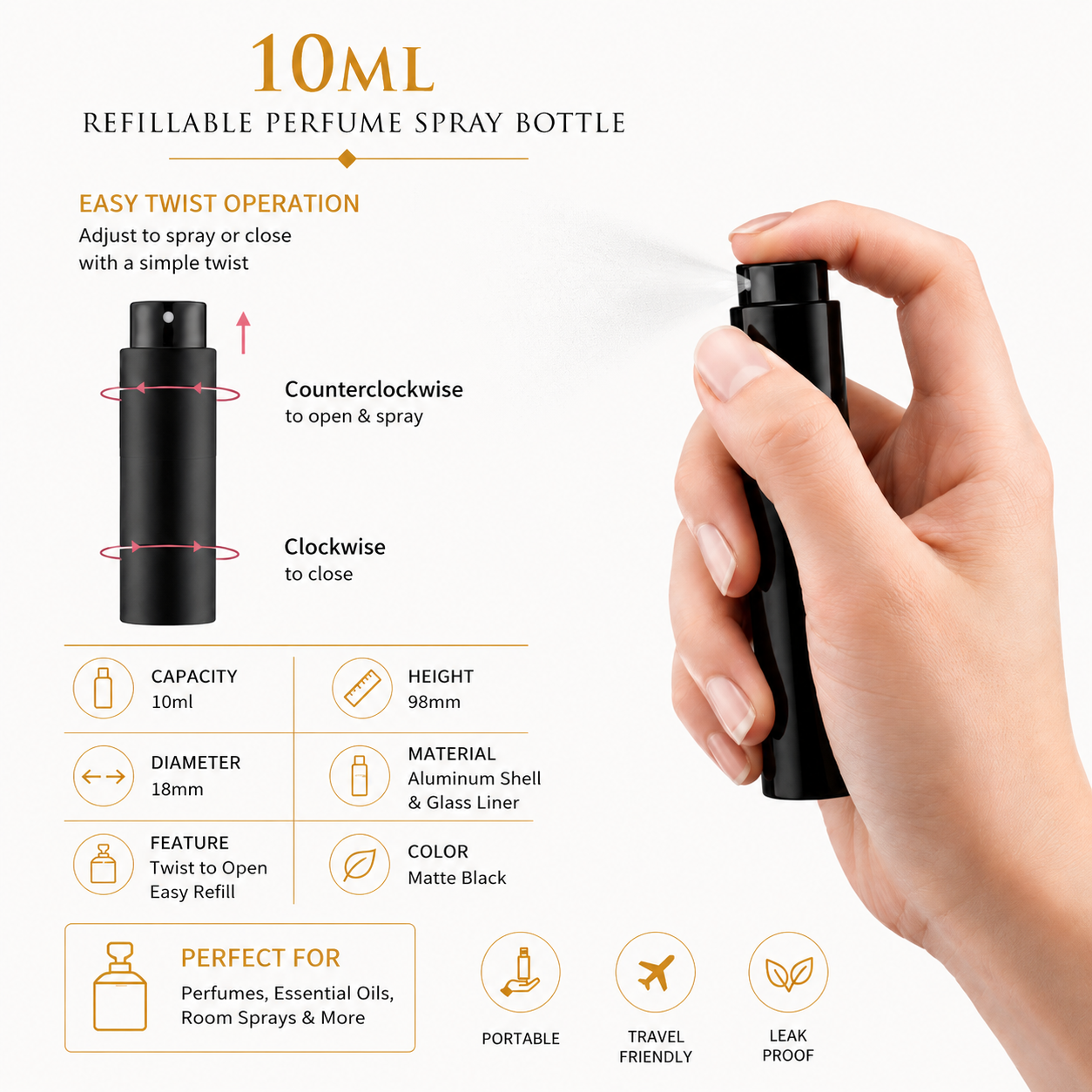 TWIST BOTTLES-10PCS