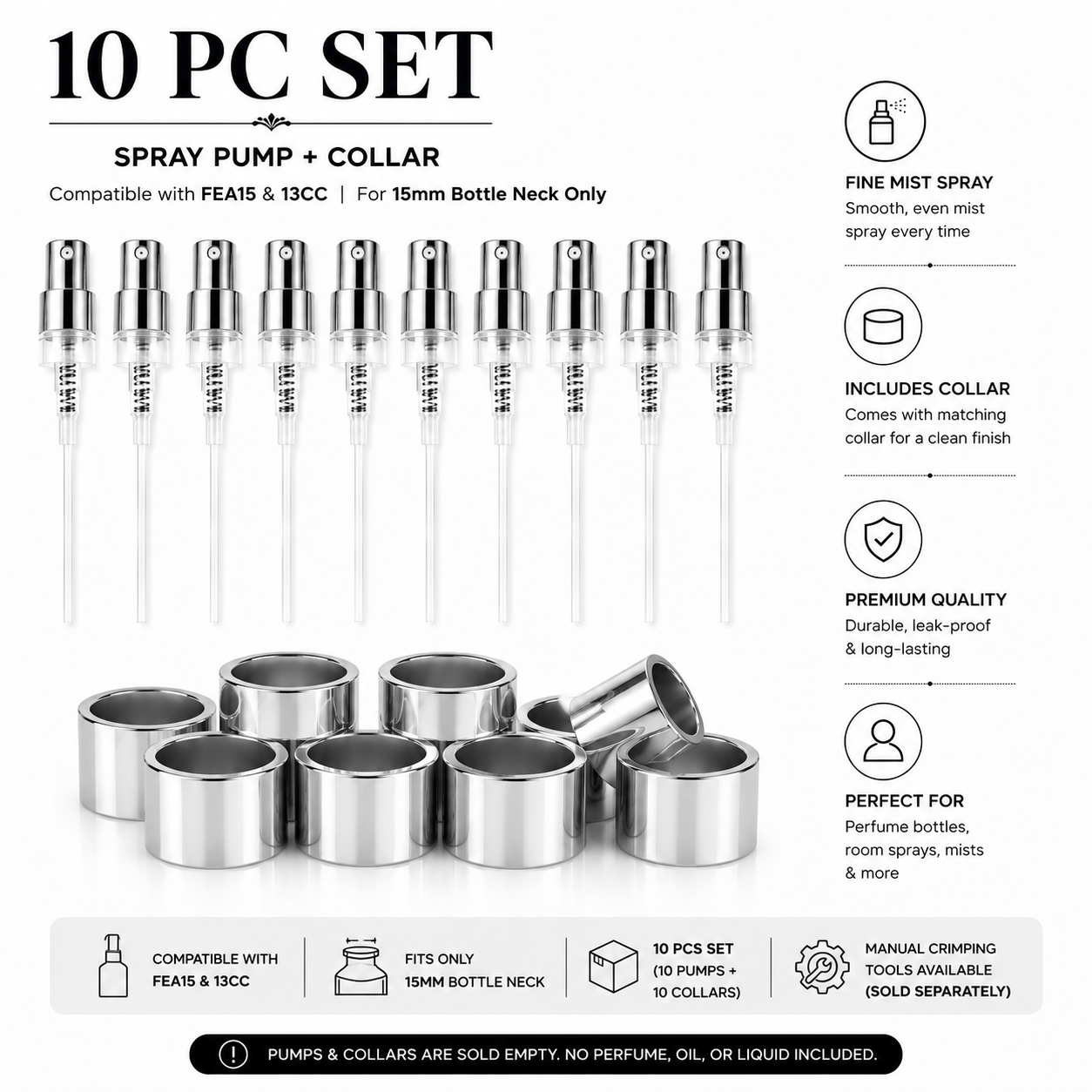 Pumps & Collar Set-Silver