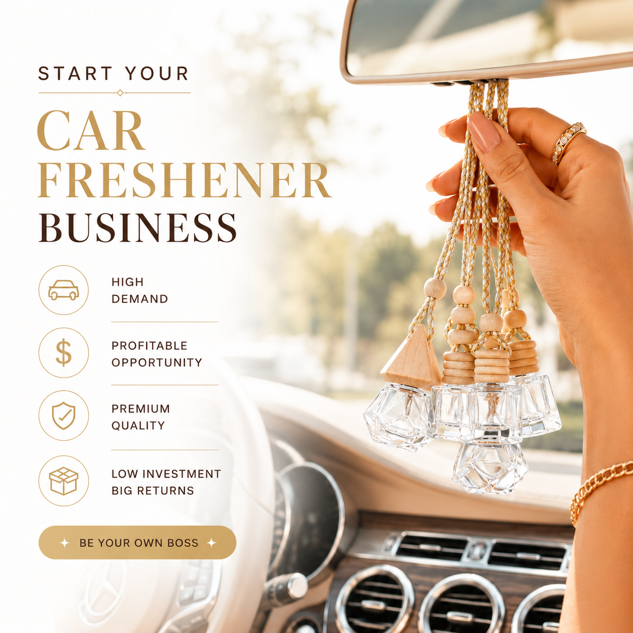 10PC Car Diffuser Bottles